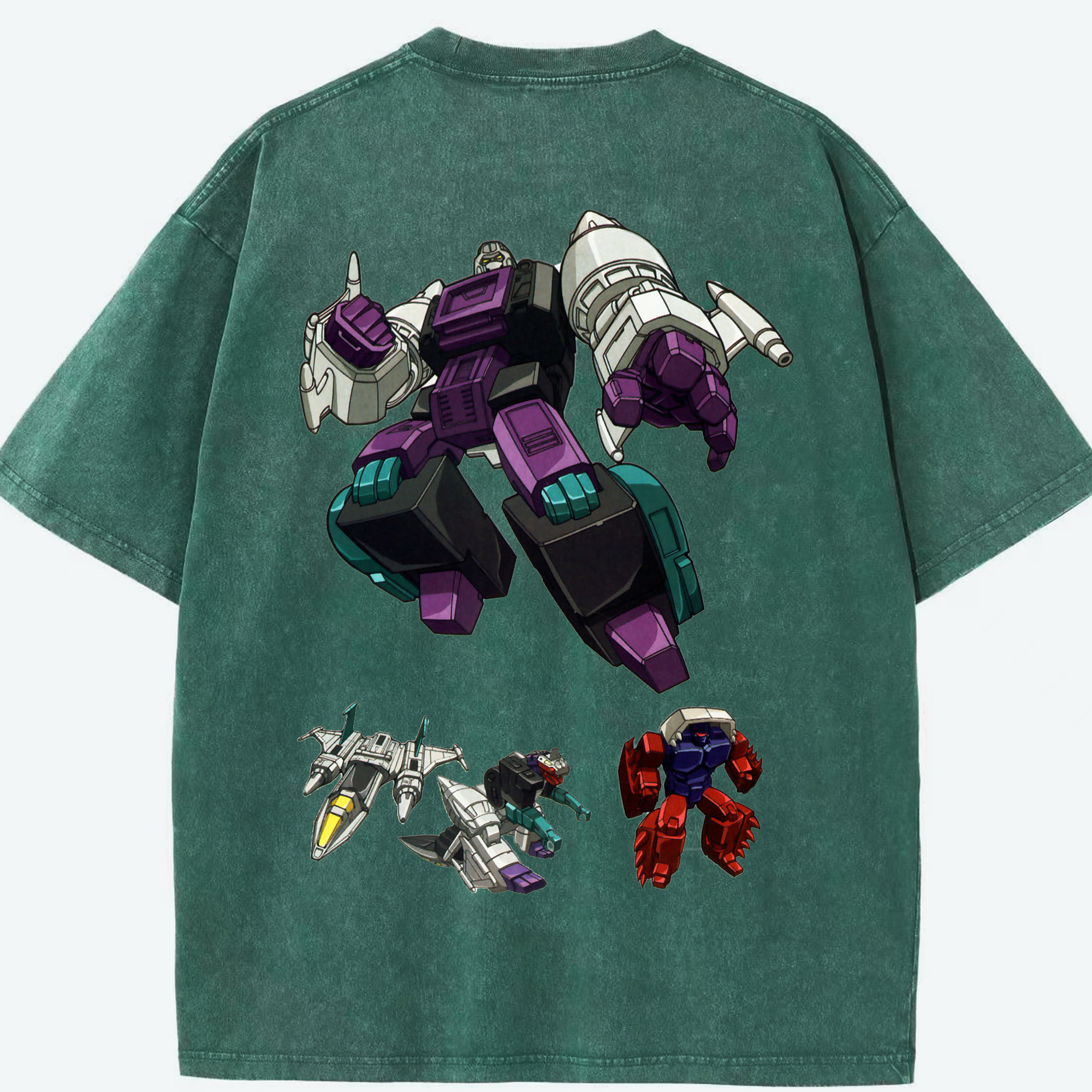 （画像用）  綿100% ヴィンテージ風 半袖Tシャツ（背面プリント）
